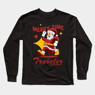 Cheerful Santa Christmas Long Sleeve T-Shirt